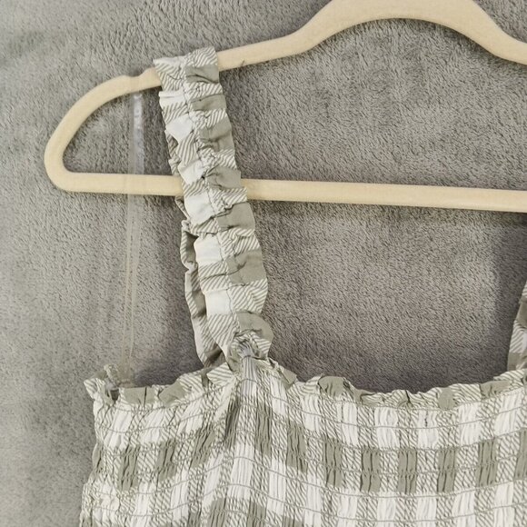 ANGELS Smocked Women Top Size XL(16-18) Woven Casual Pullover Gingham Pattern - Picture 11 of 13